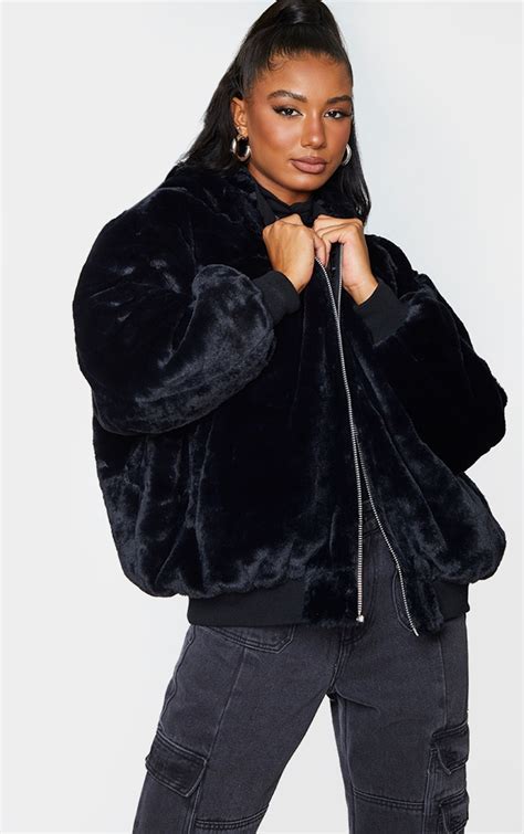 Faux Fur Bomber Jacket 